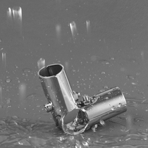 Stainless steel pipe connector drying rack fittings round pipe fixing parts 25 stainless steel shelf joint two-way fasteners