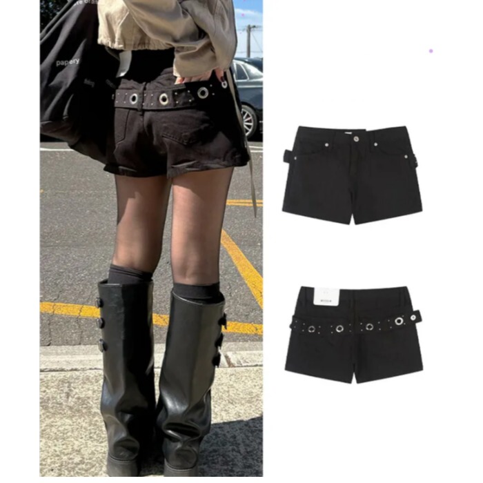 Now, There Are Design-Focused Buttoned Solid Color Shorts
