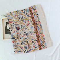 Travel ethnic style shawl scarf dual-use seaside holiday silk scarf women spring and summer outside sunscreen gauze big beach towel