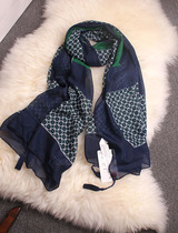 South Korea spring and summer color circle National Wind scarf autumn and winter air conditioning shawl literary and wild silk towel beach towel women