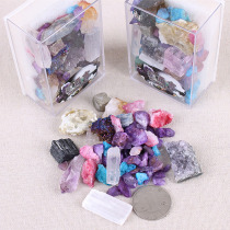 Natural Crystal ore specimens Natural geography and geology Primary School students Chinese version teaching materials gift mixed box