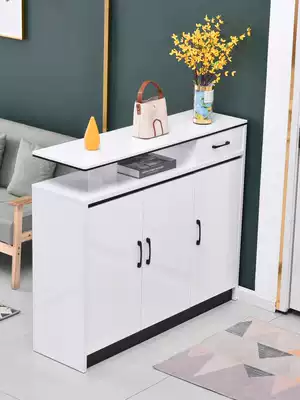 Modern simple paint double-sided shoe cabinet partition large capacity home door entrance hall Hall cabinet living room cabinet