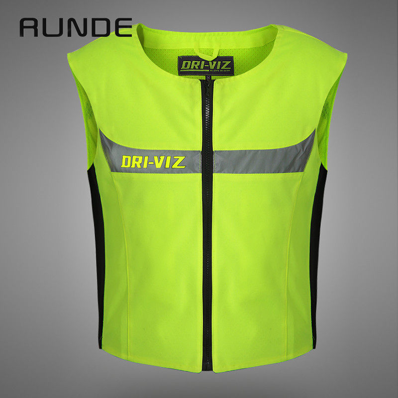 Runde parts fluorescent green bicycle motorcycle riding reflective vest vest racing suit travel vest Z1