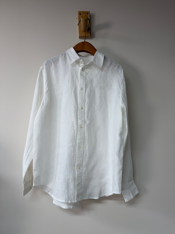 Xiaoma All-Linen Shirt [White | Khaki]