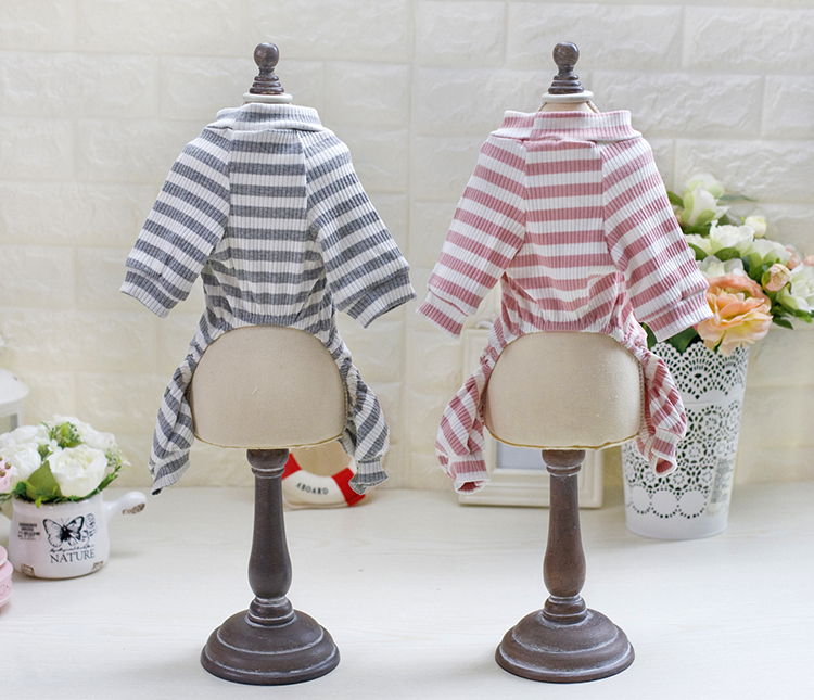 Bộ đồ ngủ cho chó bốn chân với quần áo mùa thu Quần áo Teddy hơn gấu anh em chiến đấu với chó cưng - Quần áo & phụ kiện thú cưng áo poodle