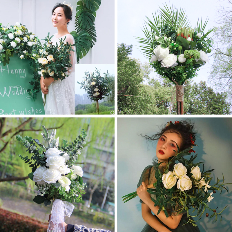 New wedding photography photography bride holding flowers Sen Department Sen Department simulation bouquet location travel creative photo fresh