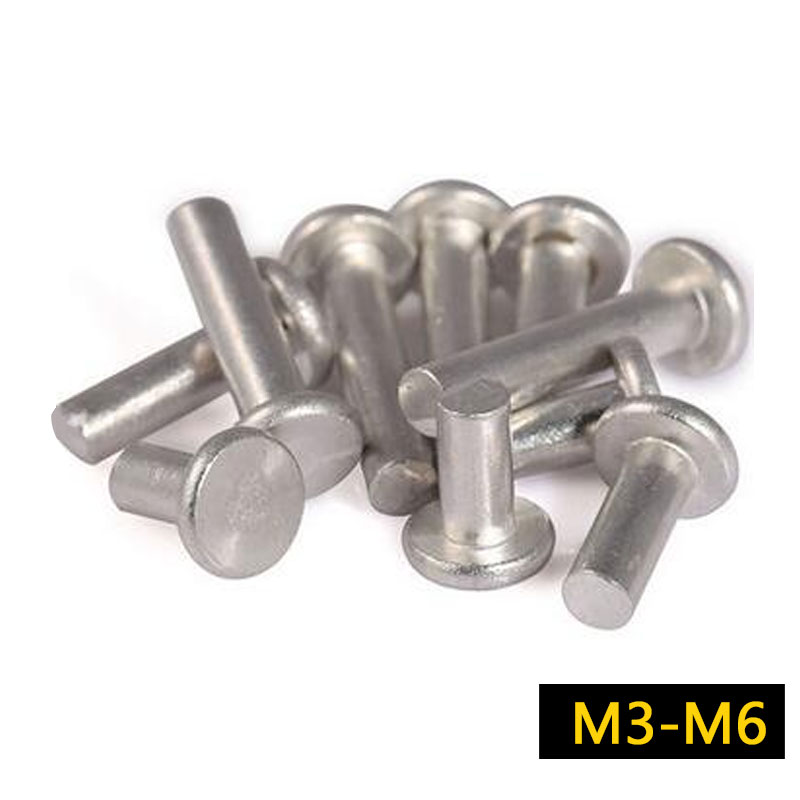 GB109 flat head iron rivet iron rivet hand beating solid rivet Phi 3 Series (1 kg shot)