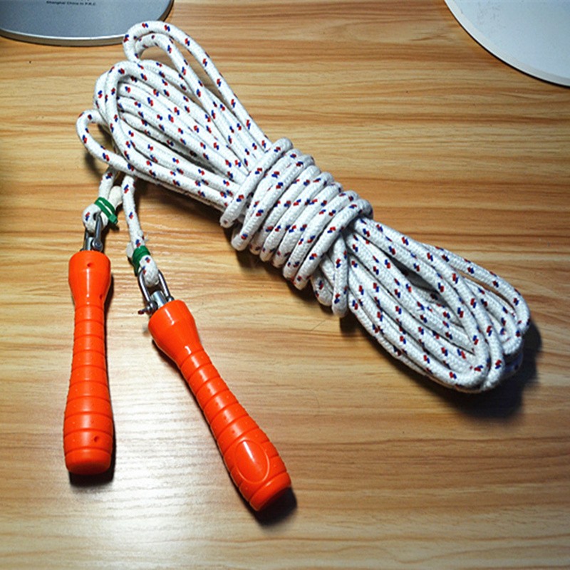 Xinyun cotton yarn 4 m 5 m 8 m 10 m 12 m around 8 branch wheel has a rope jump student race group long rope