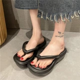 Сланцы на платформе, высокие слайдеры, нескользящие тапочки, пляжная обувь для отдыха