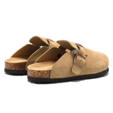 Кожаная обувь на платформе, флисовые тапочки для влюбленных для отдыха, из натуральной кожи