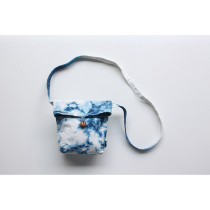 Blue sequel ethnic zdyeing pure handmade oblique cross packet 100 hitch national wind