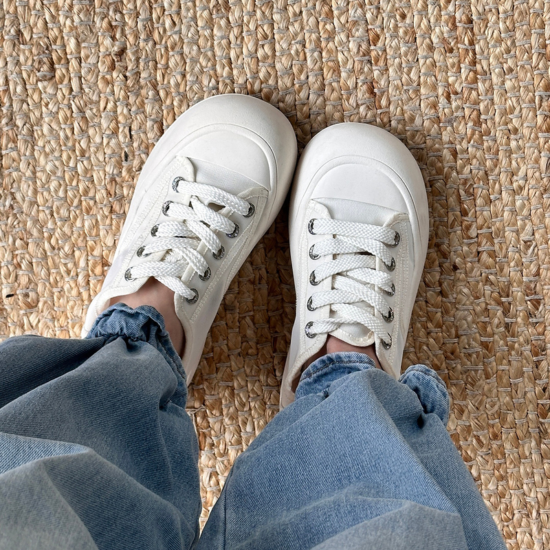 Me【Cloud-Like Thick-Soled White Sneakers】Luxury Brand Same-Factory Canvas Shoes with a Youthful Feel, Breathable and Versatile Fashion Shoes Mehs12