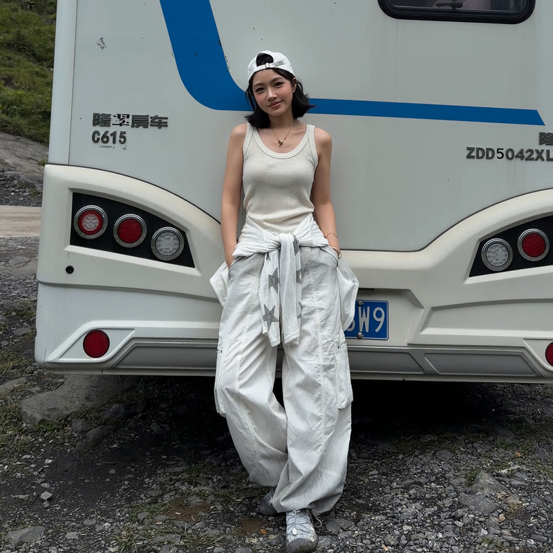 Me Lao Yang's Clothing: Tencel Cotton Gradient Washed Breathable High-Waisted Slimming Fashion Workwear Scimitar Pants Me Lao Yang's Clothing: Tencel Cotton Gradient Washed Breathable High-Waisted Slimming Fashion Workwear Scimitar Pants