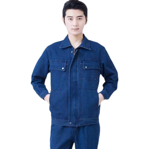 Джинсовый износостойкий комбинезон для работы, защита от ожогов, рабочая одежда