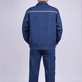 Осенние хлопковые джинсовые штаны с молнией