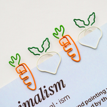 Korean hipster creative cartoon cute metal paper clip students with bookmarks clip stationery paper clip