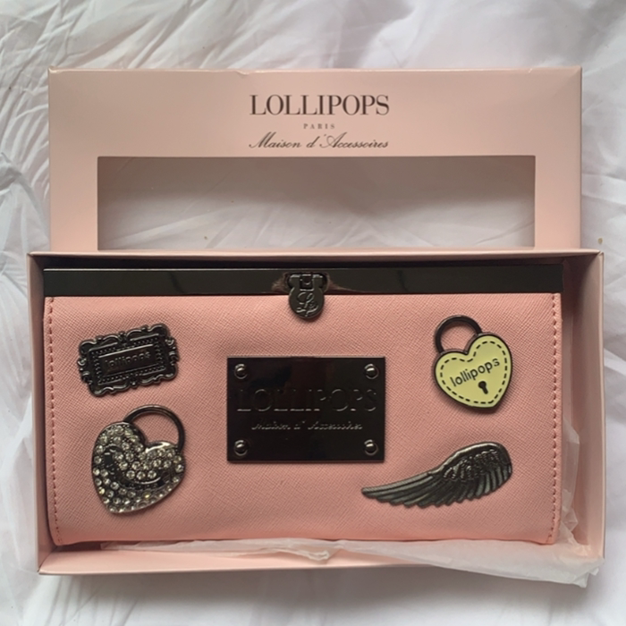 French Light Luxury Long Wallet Bag Women's Clutch Bag Pink Style