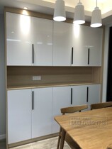 (Xiaojia Hardware) Dumb Black Cabinet Wardrobe Handle Modern Simple and Simple Nordic Wind Cabinet Door Black Handle