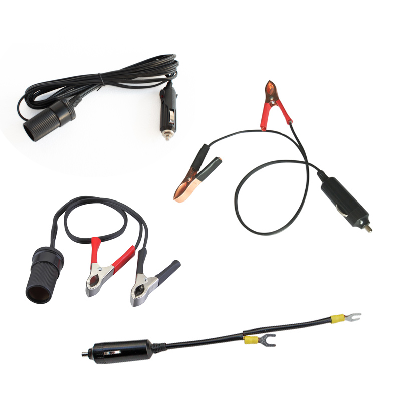 Onboard cigarette lighter plug socket lead female head extension cord High power base pure copper wire batter glued wood