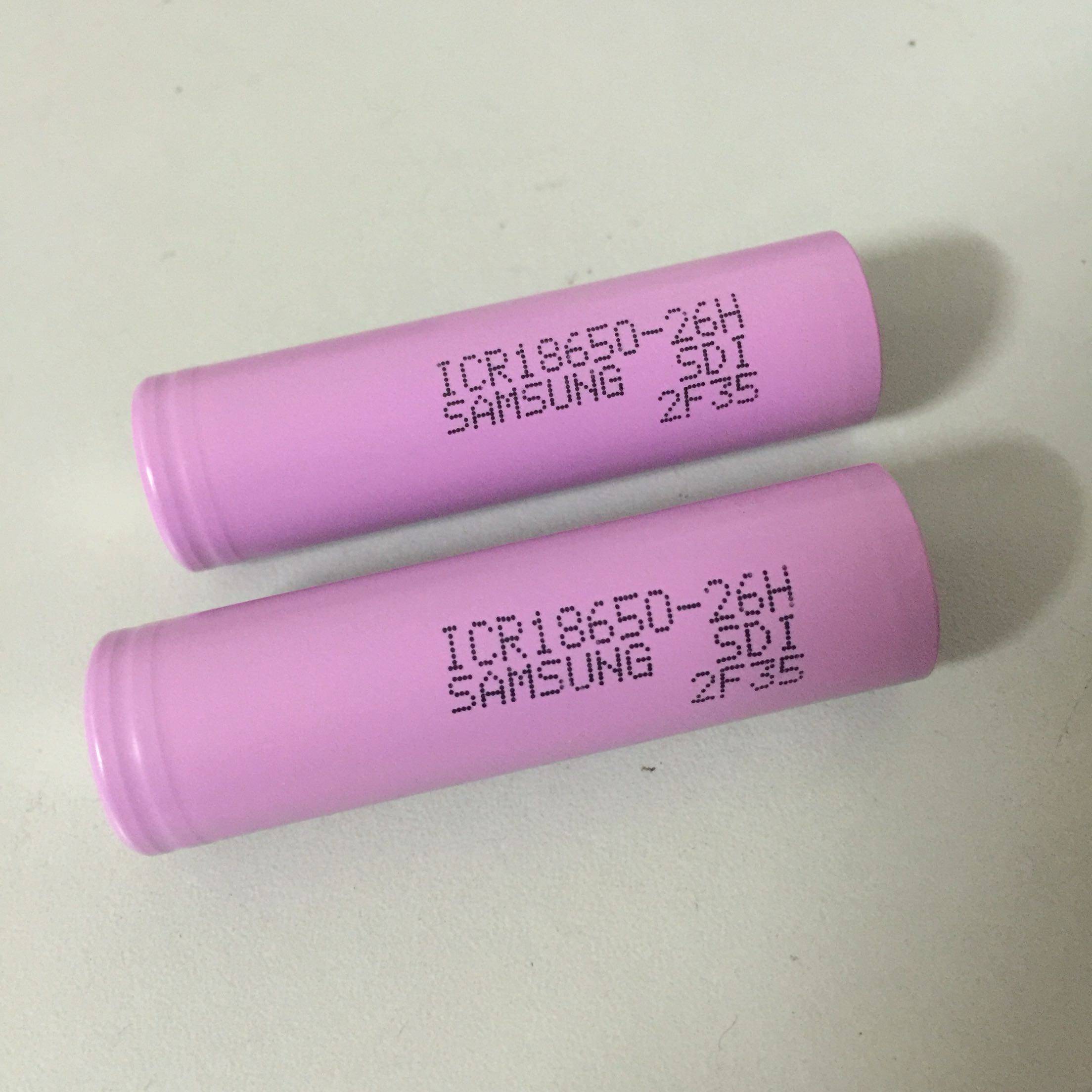 Imported Samsung Samsung ICR 18650-26h (2600maH) High Capacity Lithium Battery