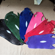 Thailand does not grind soft pearl fish skin material devil fish skin material handmade DIY mobile phone case card strap wallet