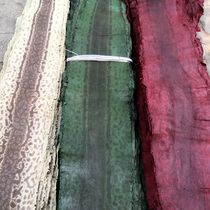 Water-dyed sand snake skin special sand snake skin DIY handmade mobile phone case wallet card bag bow fishing rod skin