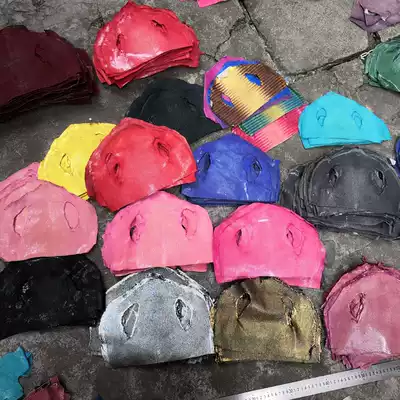 Multi-color Thai ground pearl fish skin DIY mobile phone Protective case card strap inlay handmade devil fish skin