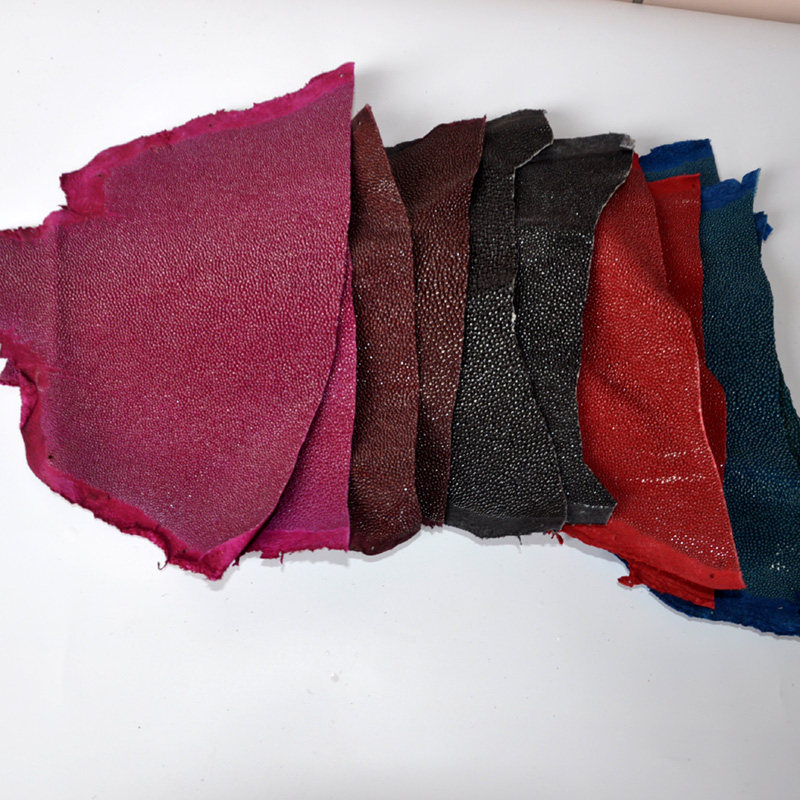 Multi-color non-abrasive pearl fish leather handmade DIY special leather card sleeve watch strap mobile phone protective case keychain bracelet