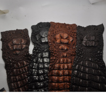 DIY Siamese crocodile leather backbone keel strip leather belt keychain decoration crocodile hard bone leather