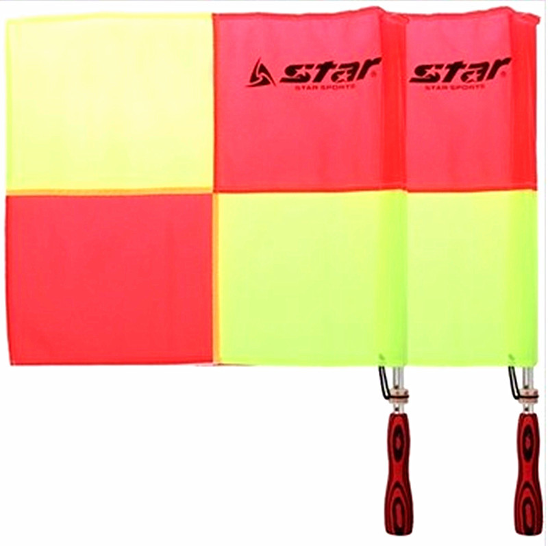 Football referee side flag STAR STAR professional patrol flag game with flag referee hand flag SA220 a pair