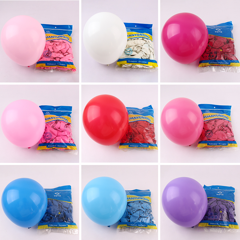 12 Inch Latex Balloon 2 8g Thickened Imitation Beauty Light Balloon 100 Dress Wedding Decoration Standard Color Round Balloon