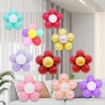 Wedding room petals flower balloon sequin gem red balloon decoration New Year birthday plum blossom clip festive shape buckle