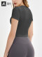 Auyi Yoga Wear Spring/Summer New Short-Sleeve T-Shirt Fitness Top for Outerwear Professional High-End Fashion Slimming Top