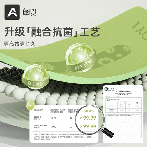 Профессиональный нескользящий беззвучный напольный коврик для домашнего использования для спортзала, увеличенная толщина