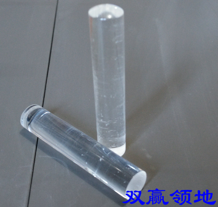 New black horn square white plexiglass car cylinder imitation crystal name wedding seal shell material