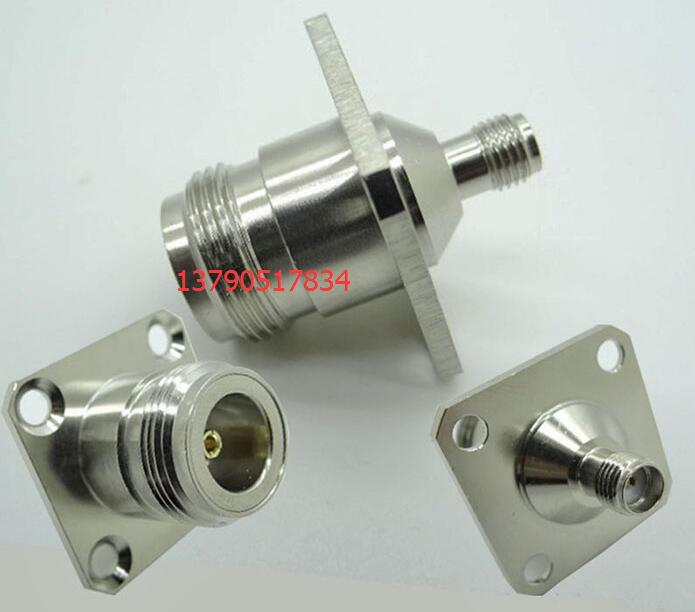 N SMA-KKF large flange AP spectrum analyzer four-hole flange test connector N female to SMA female adapter