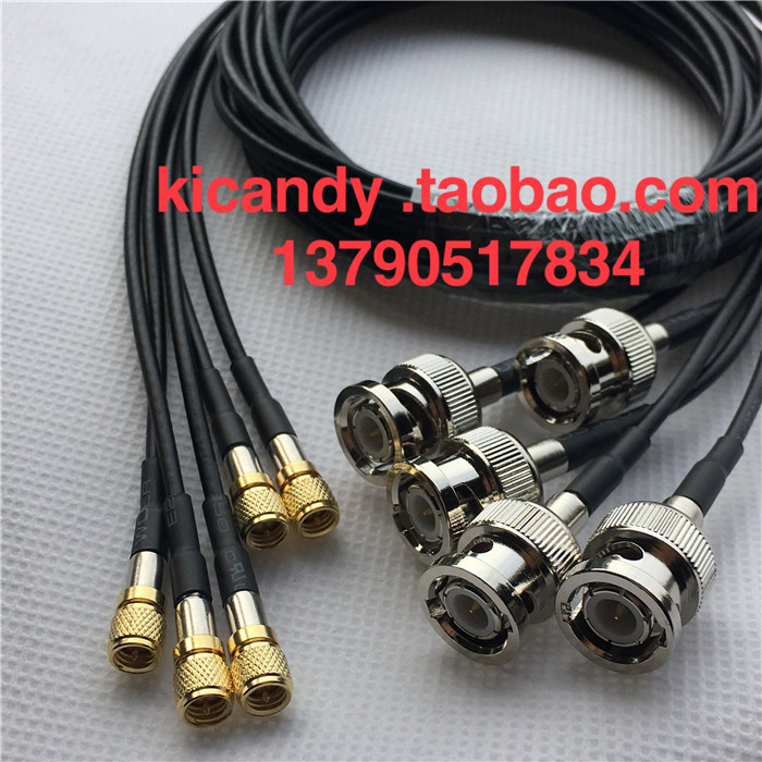 10-32Unf Acceleration Sensor Connection Cable Bnc/M5-Jj Bnc Male to M5/L5 Male Flexible Cable Rg174
