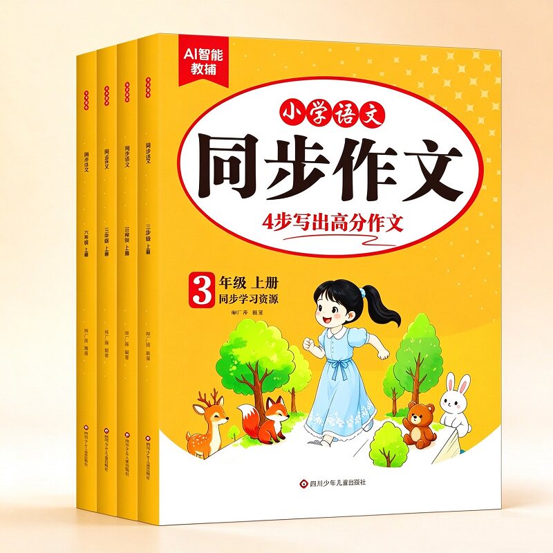 2026新版同步作文阅读训练一二三年级上册四年级五六年级上册26秋同步作文计算默写能手阅读训练100篇 语文作文素材模板