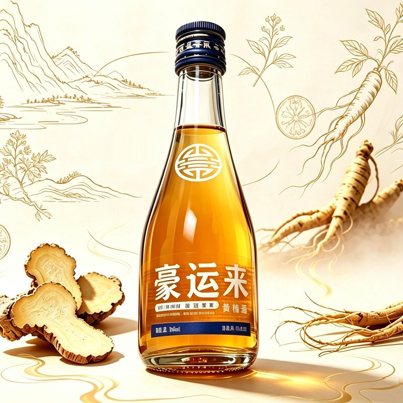 德意豪运来黄精酒露酒38度125ml