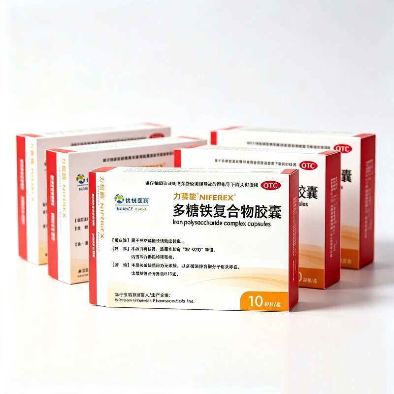 力蜚能多糖铁复合物胶囊0.15g*10粒缺铁贫血血气不足孕妇原研进口