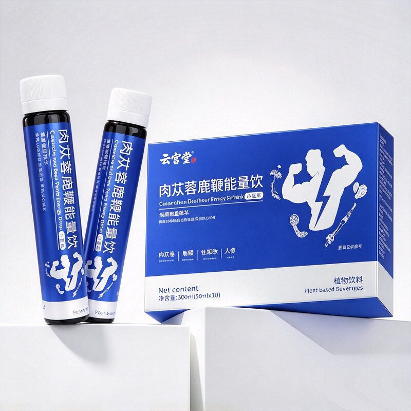 肉苁蓉鹿鞭能量饮小蓝瓶10支