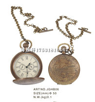 Pocket watch pure copper imitation antique mechanical old-fashioned clockwork pocket watch to play and collect