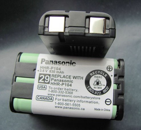 New Panasonic Cordless Phone for Radio 3 6V830MAH HHR-P104 Charging Battery