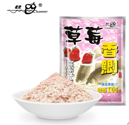 Old ghost strawberry fragrant crucian winter summer fish stock Bait Summer Wild Fishing Crucian Fish Bait FISHING RECIPE FRUIT SCENT TYPE