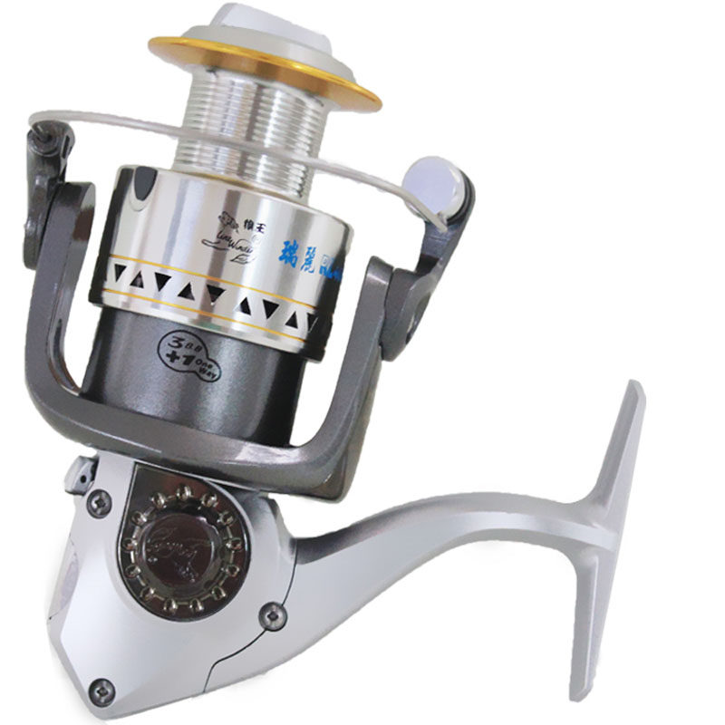 Wolf king fishing reel special offer Ruili 4 bearing full metal head fishing reel spinning wheel fishing reel sea fishing lure reel