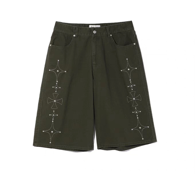 Original Surplus Stock Critic Fu Shengkuan Same Style Casual and Unique Loose Shorts for Men and Women, Five-Point Shorts
