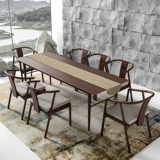 Новый китайский обеденный стул в стиле китайского стиля может положить дно в ресторане провинции Solid Wood Китайский ресторан современный чайный чайный кресло китайский чай