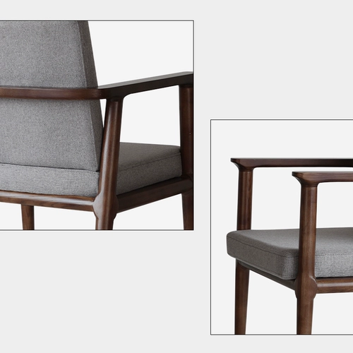 Дизайнерский обеденный стул, китайский современный креативный скандинавский простой обеденный стул из цельного дерева с подлокотниками, стул для маджонга для пожилых людей