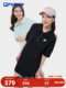 Fila Fusion 여자 니트 드레스 2025 여름 새로운 세련된 짧은 슬리브 드레스
