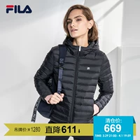 FILA Fila nữ xuống áo khoác mùa đông mới thể thao giản dị gió ấm áo trùm đầu xuống áo khoác nữ - Thể thao xuống áo khoác Cao